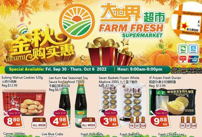 Farm Fresh Supermarket Flyer September 30 to October 6