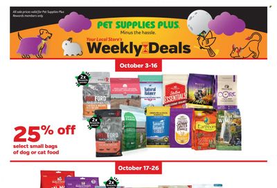 Pet Supplies Plus Weekly Ad Flyer Specials September 29 to October 26, 2022