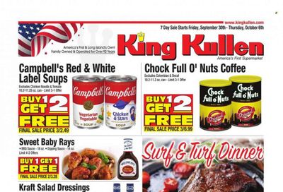 King Kullen (NY) Weekly Ad Flyer Specials September 30 to October 6, 2022