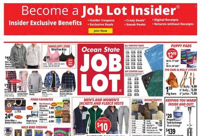 Ocean State Job Lot (CT, MA, ME, NH, NJ, NY, RI, VT) Weekly Ad Flyer Specials September 29 to October 5, 2022