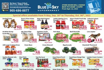 Blue Sky Supermarket (Pickering) Flyer September 30 to October 6