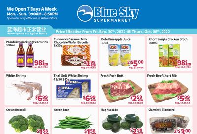 Blue Sky Supermarket (North York) Flyer September 30 to October 6
