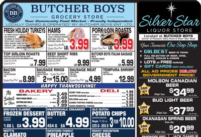 Butcher Boys Grocery Store Flyer September 30 to October 10