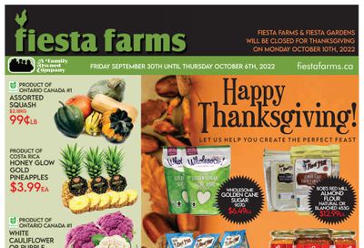 Fiesta Farms Flyer September 30 to October 6