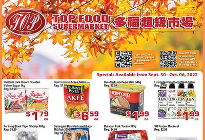 Top Food Supermarket Flyer September 30 to October 6