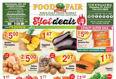 Food Fair Fresh Market (FL) Weekly Ad Flyer Specials September 29 to October 5, 2022