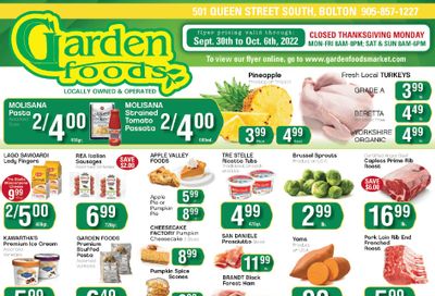 Garden Foods Flyer September 30 to October 6
