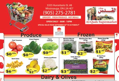 Al-Quds Supermarket Flyer September 30 to October 6