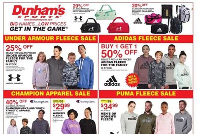 Dunham's Sports (MI, PA, WI) Weekly Ad Flyer Specials October 1 to October 6, 2022