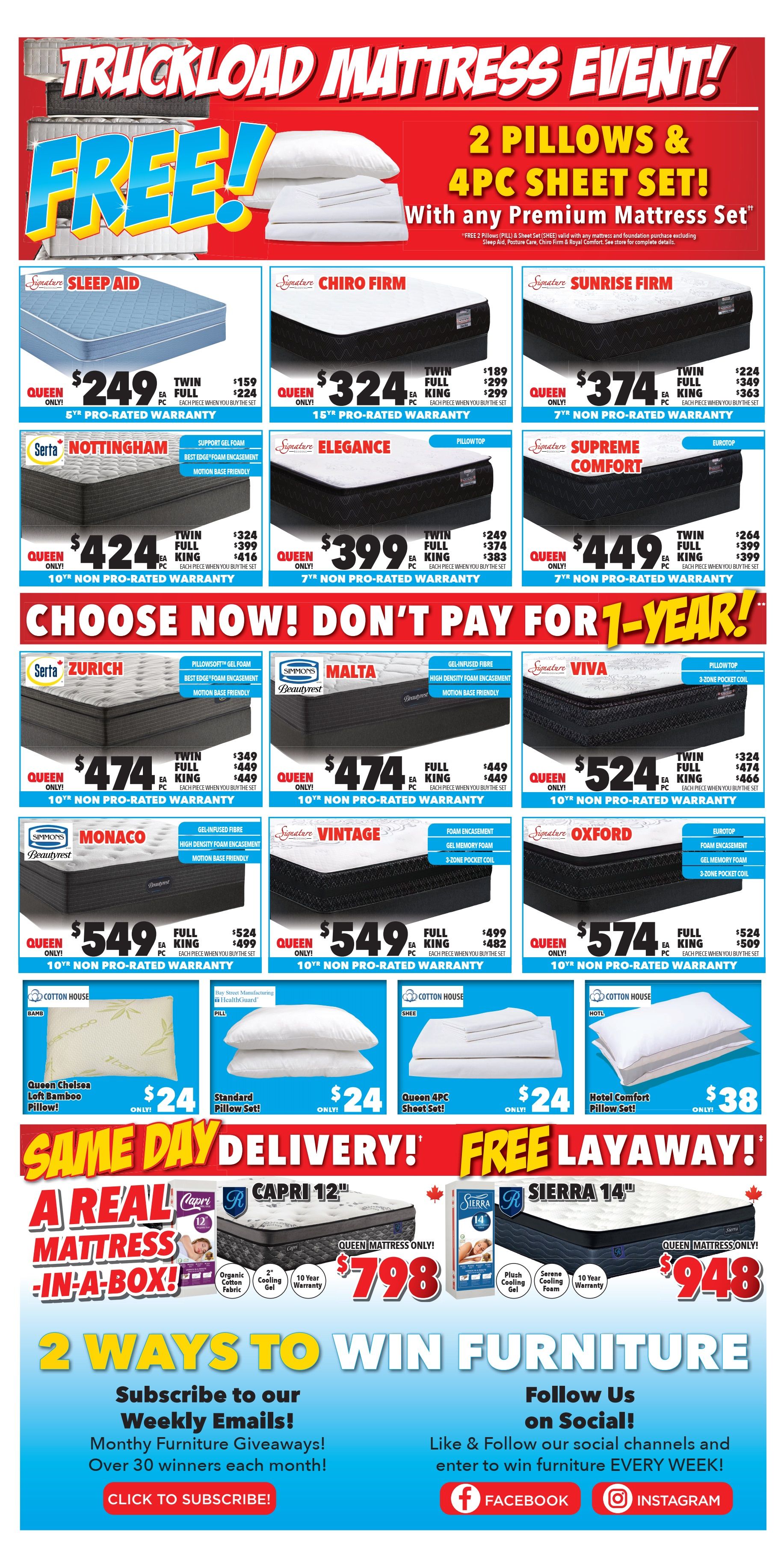 Surplus Furniture & Mattress Warehouse (Thunder Bay) Flyer October 3 to 23