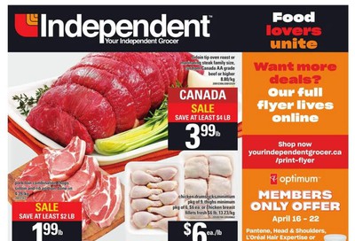 Independent Grocer (ON) Flyer April 16 to 22