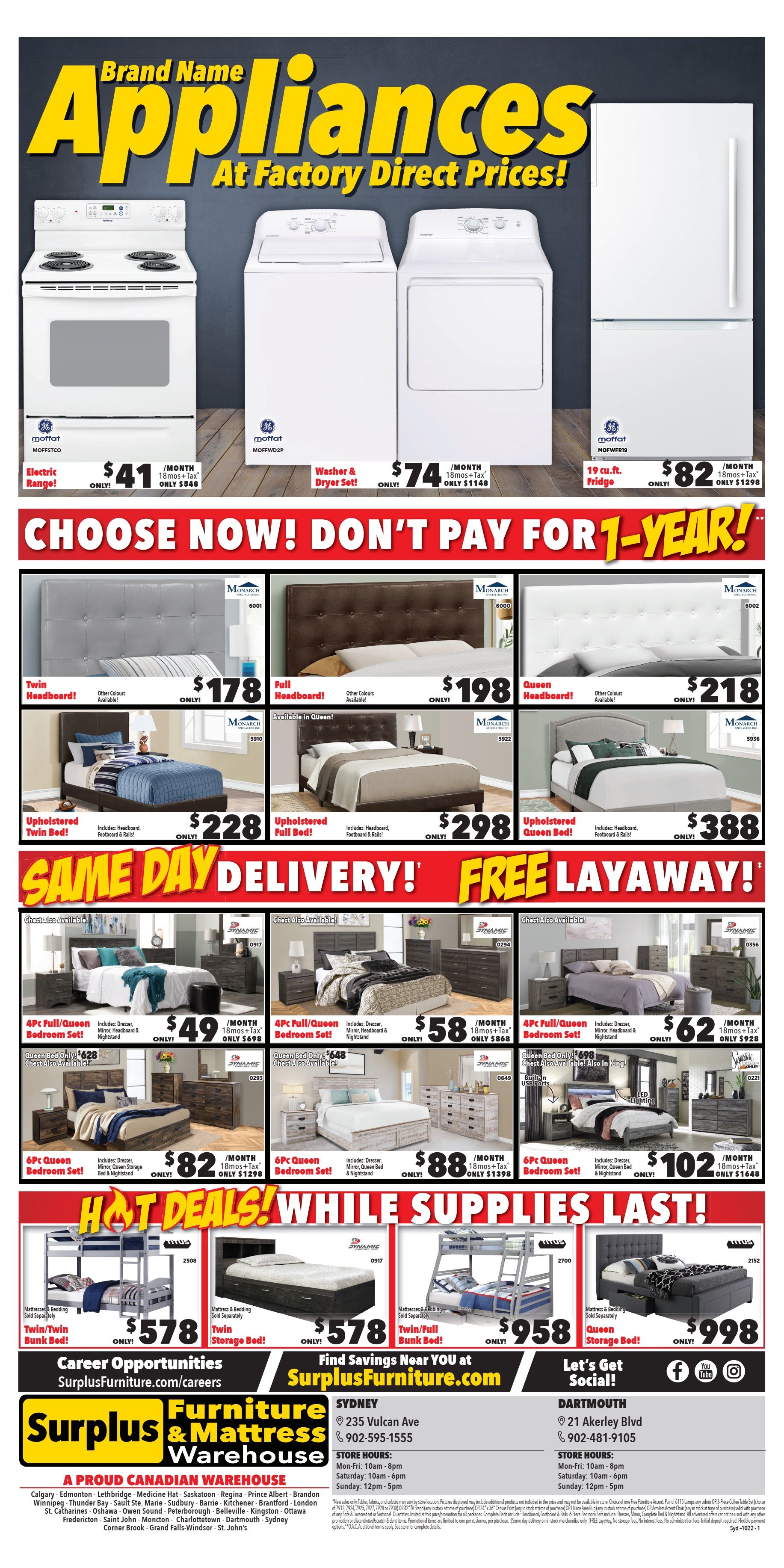 Surplus Furniture & Mattress Warehouse (Sydney) Flyer October 3 to 23