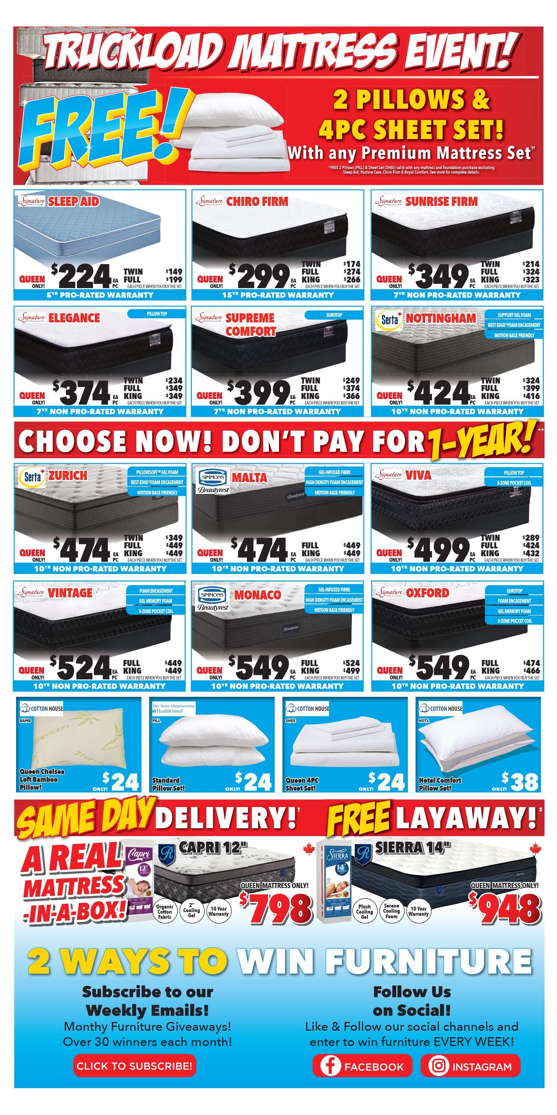 Surplus Furniture & Mattress Warehouse (London) Flyer October 3 to 23
