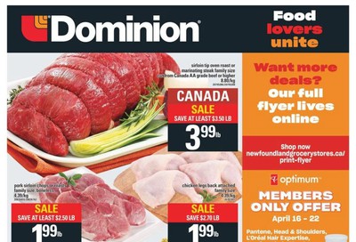 Dominion Flyer April 16 to 22