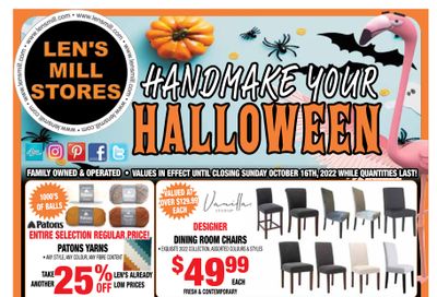 Len's Mill Stores Flyer October 3 to 16