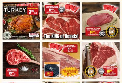 Robert's Fresh and Boxed Meats Flyer October 3 to 10