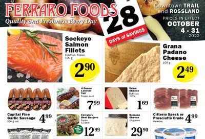 Ferraro Foods Flyer October 4 to 31