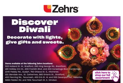 Zehrs Discover Diwali Flyer September 29 to October 19