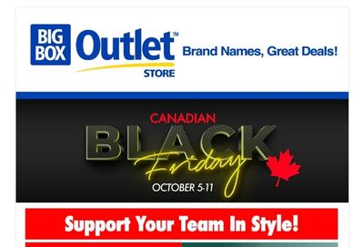 Big Box Outlet Store Flyer October 5 to 11
