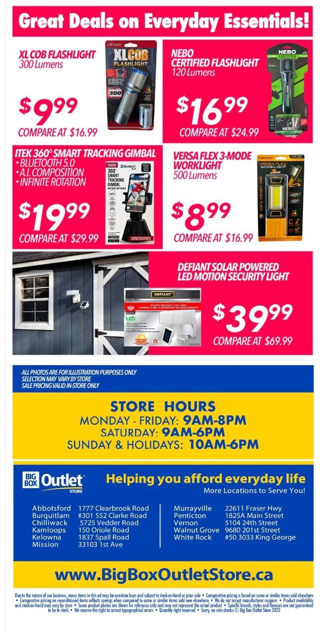 Big Box Outlet Store Flyer October 5 to 11