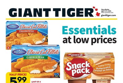 Giant Tiger (Atlantic) Flyer April 15 to 21