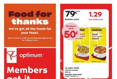 Independent Grocer (Atlantic) Flyer October 6 to 12