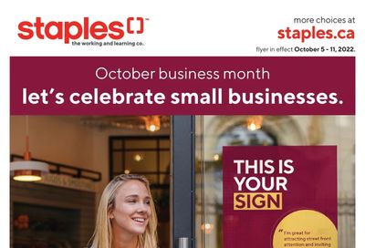 Staples Flyer October 5 to 11