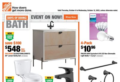 Home Depot (Atlantic) Flyer October 6 to 12