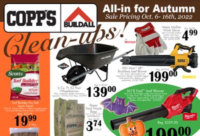 COPP's Buildall Flyer October 6 to 16
