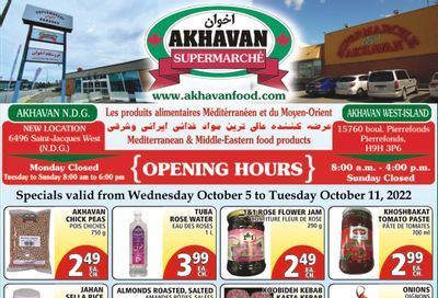 Akhavan Supermarche Flyer October 5 to 11