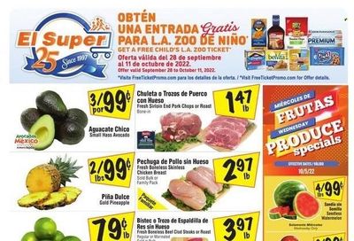 El Super (CA, NM, NV, TX) Weekly Ad Flyer Specials October 5 to October 11, 2022