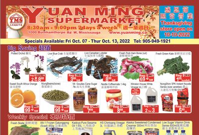 Yuan Ming Supermarket Flyer October 7 to 13