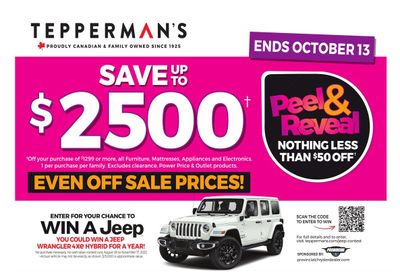 Tepperman's Flyer October 7 to 13