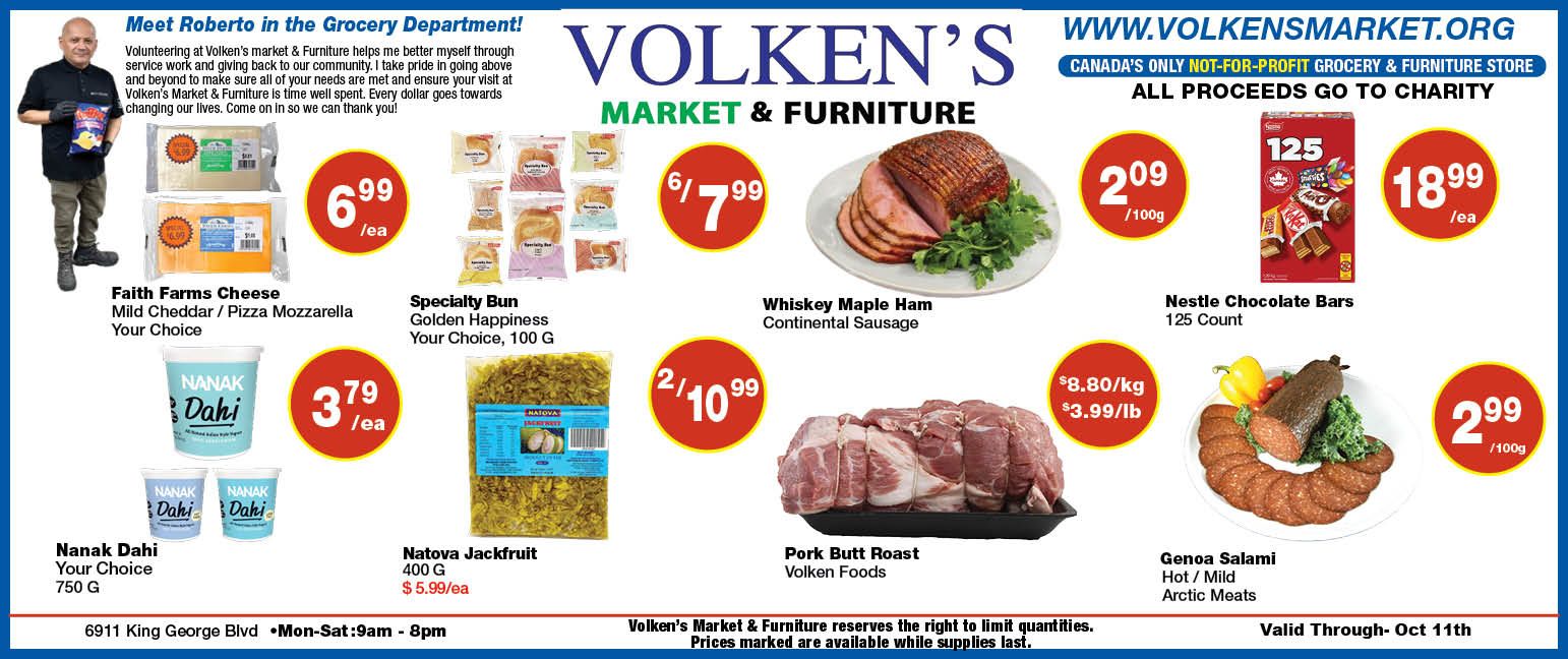 Volken's Market & Furniture Flyer October 5 to 11