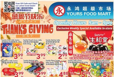 Yours Food Mart Flyer October 7 to 13