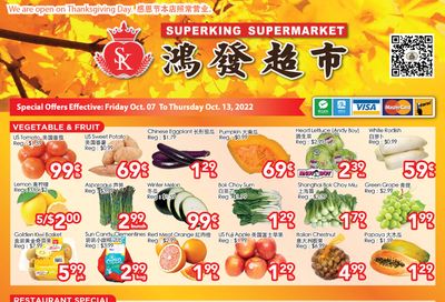 Superking Supermarket (North York) Flyer October 7 to 13