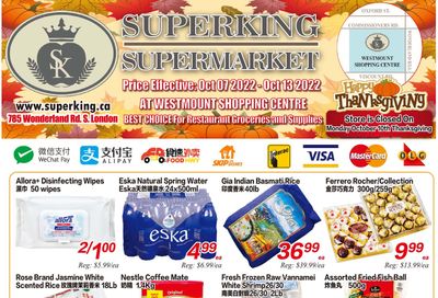 Superking Supermarket (London) Flyer October 7 to 13