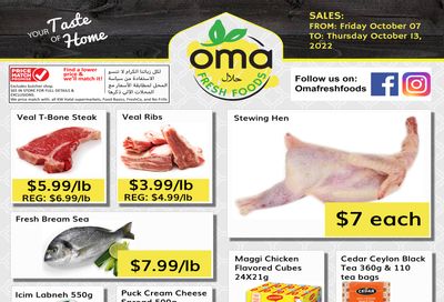 Oma Fresh Foods Flyer October 7 to 13