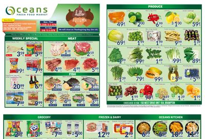 Oceans Fresh Food Market (West Dr., Brampton) Flyer October 7 to 13