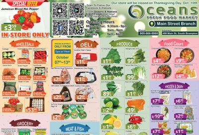 Oceans Fresh Food Market (Main st., Brampton) Flyer October 7 to 13