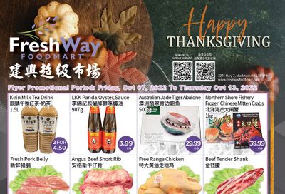 FreshWay Foodmart Flyer October 7 to 13