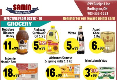 Samir Supermarket Flyer October 7 to 10