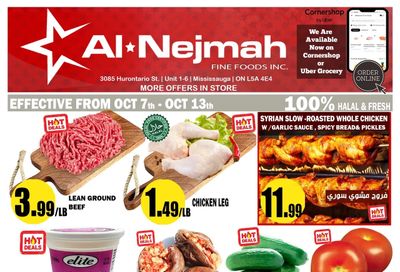 Alnejmah Fine Foods Inc. Flyer October 7 to 13