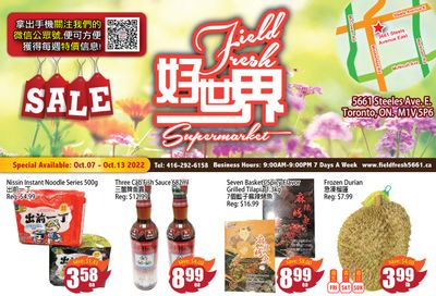 Field Fresh Supermarket Flyer October 7 to 13