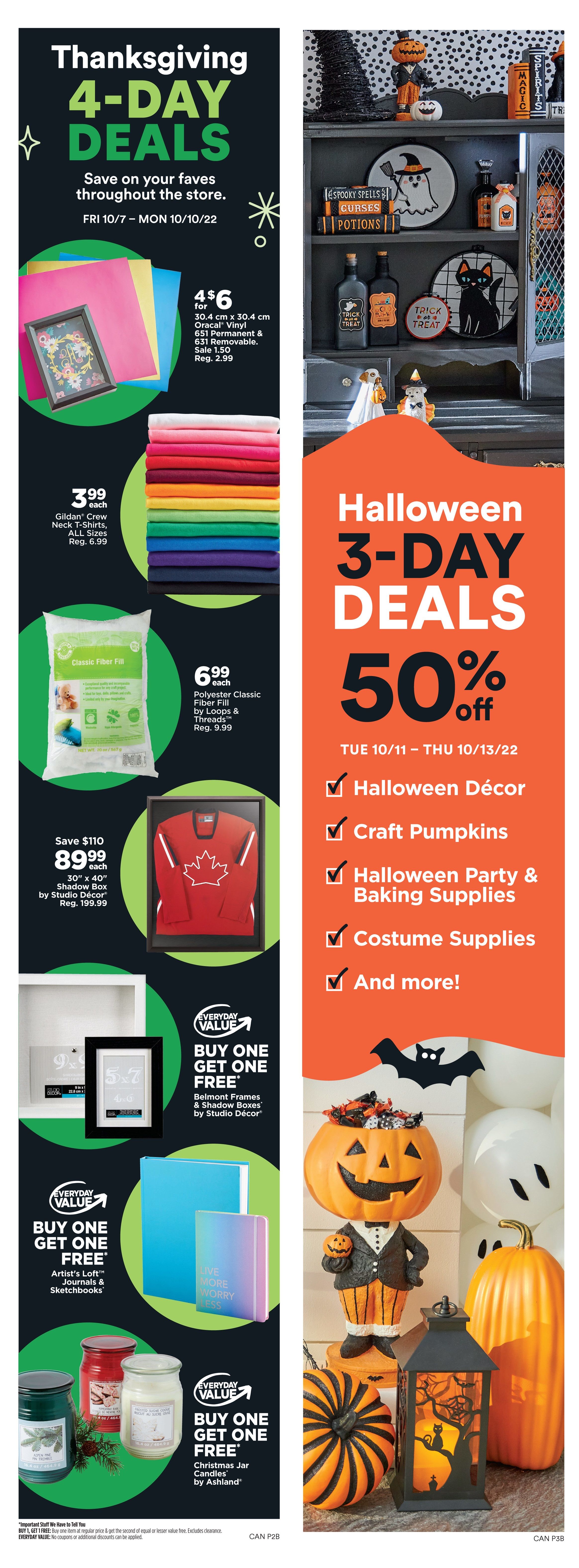 Michael's Flyer October 7 to 13