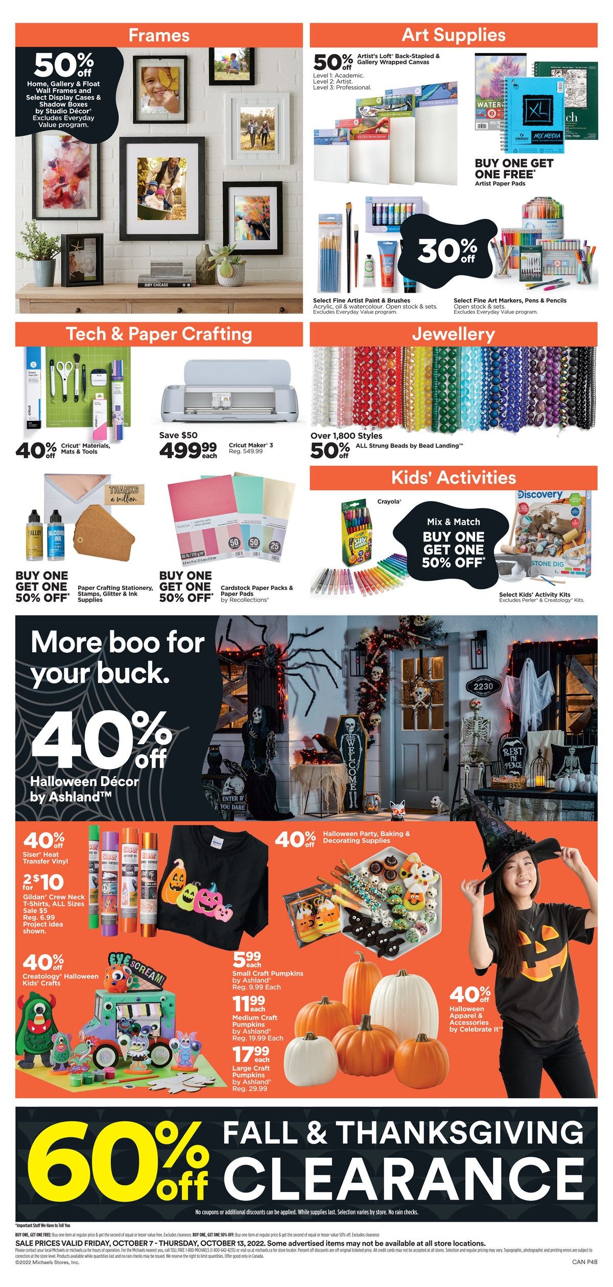 Michael's Flyer October 7 to 13