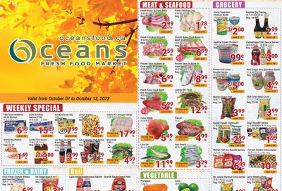 Oceans Fresh Food Market (Mississauga) Flyer October 7 to 13