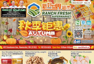 Ranch Fresh Supermarket Flyer October 7 to 13