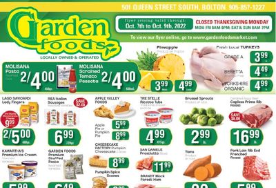 Garden Foods Flyer October 7 to 9