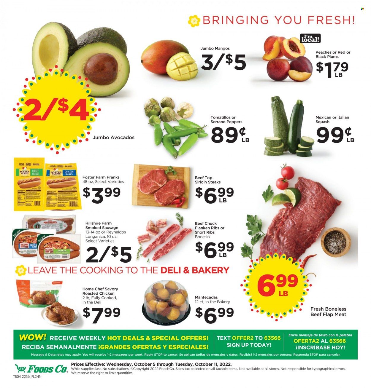 Foods Co (CA, OH, VA) Weekly Ad Flyer Specials October 5 to October 11, 2022